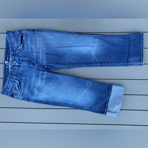 seven for all mankin capri jeans cut 705474 style U17102S-202S - Picture 5 of 14